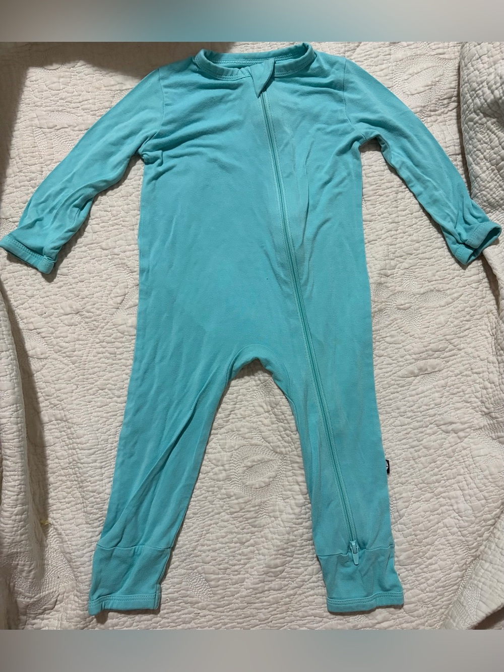 Kyte baby size 6-12m robin zippered romper